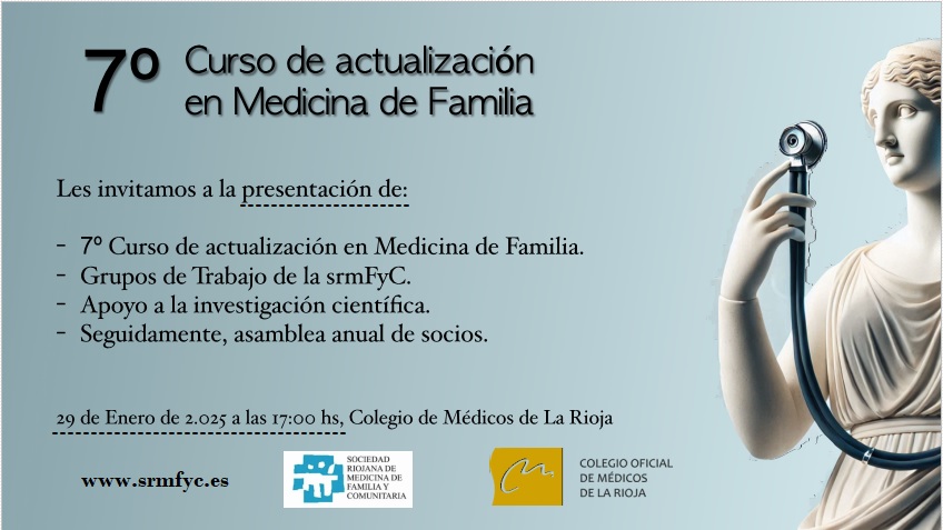 Presentación del 7º Curso de Actualización en Medicina de Familia y Asamblea Anual de Socios